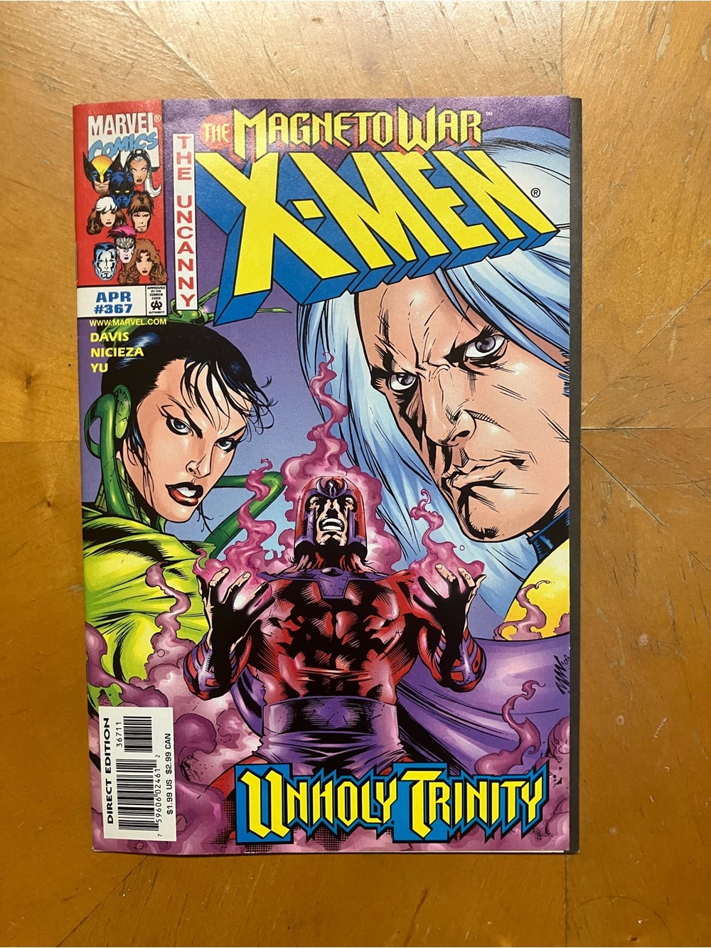 Vintage 1999 Marvel Comics The Uncanny X-Men #367 Magneto War Direct